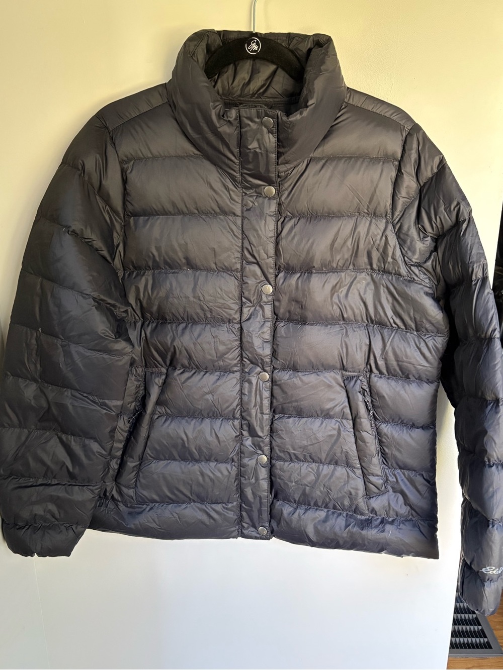 Eddie Bauer Black Down Puffer Jacket Women’s Large